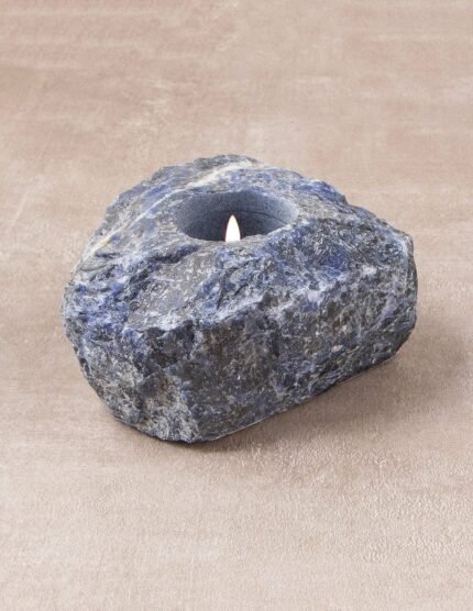 Blue Sodalite Candle Holder